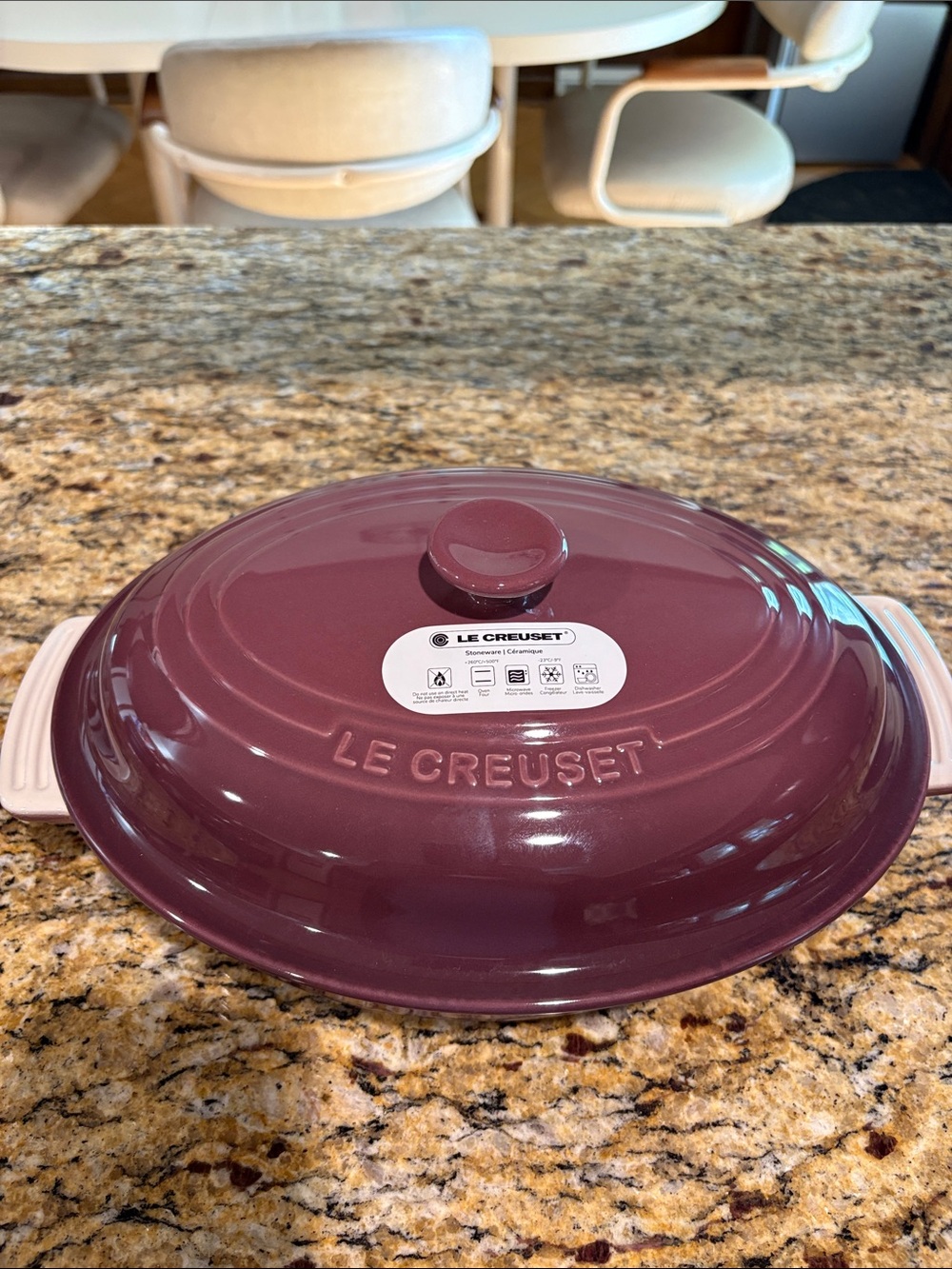Le Creuset 27cm 1.7L Oval Dish with lid, Fig